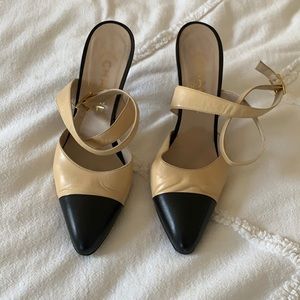 vintage chanel strappy heels european size 38
